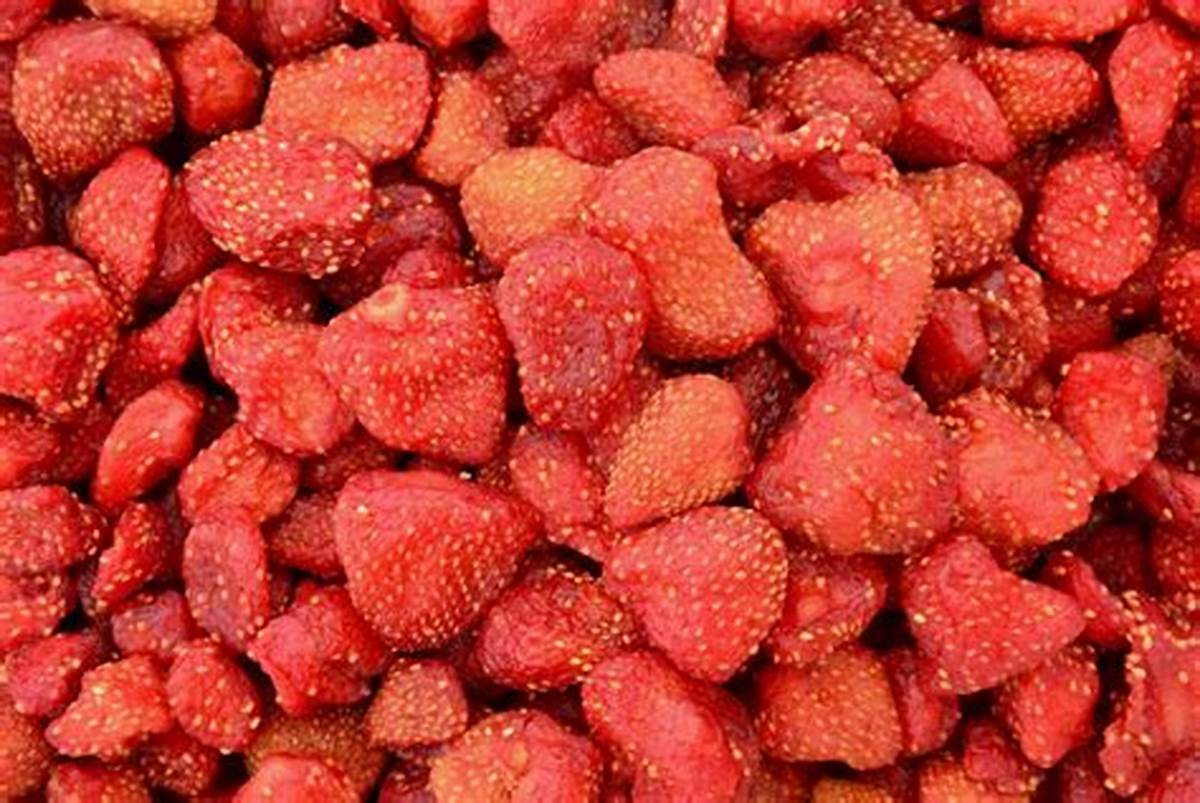 vacuum frying strawberry