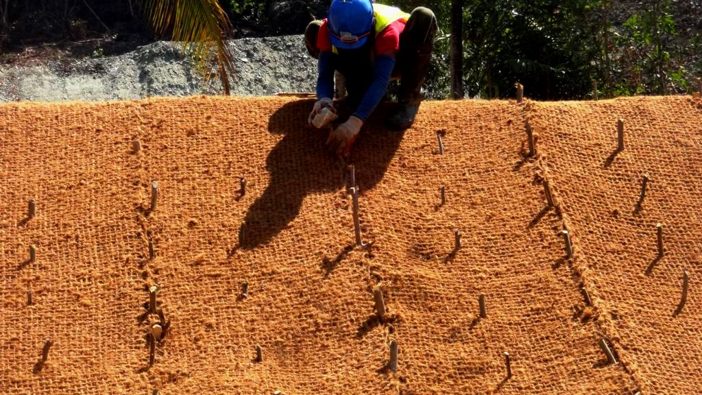 fungsi cocomesh sabut kelapa untuk lahan kritis