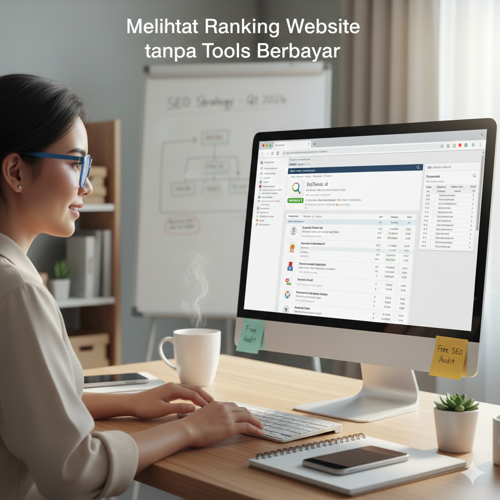 melihat ranking website tanpa tools berbayar