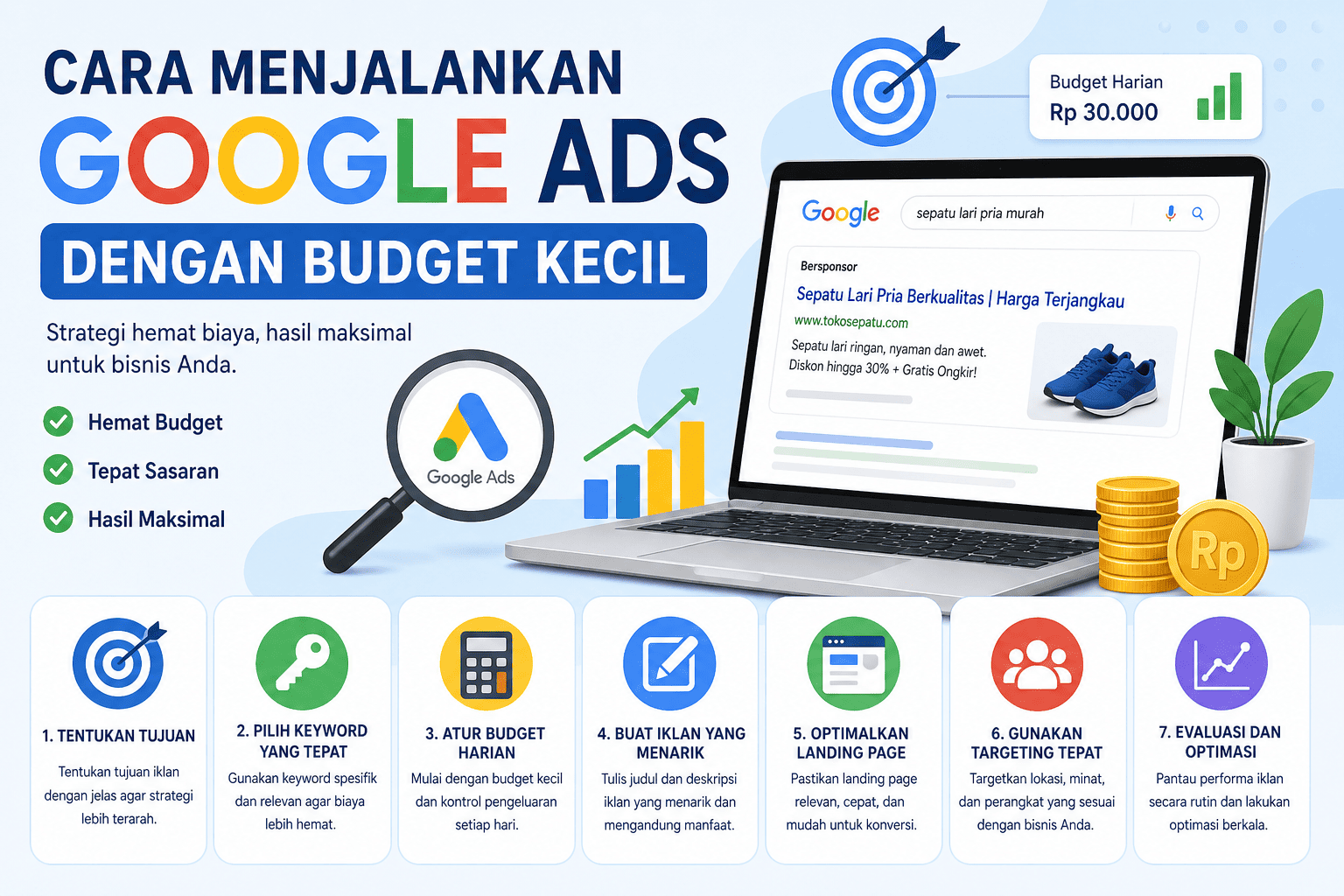 cara menjalankan Google Ads dengan budget kecil