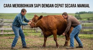 cara merobohkan sapi dengan cepat secara manual