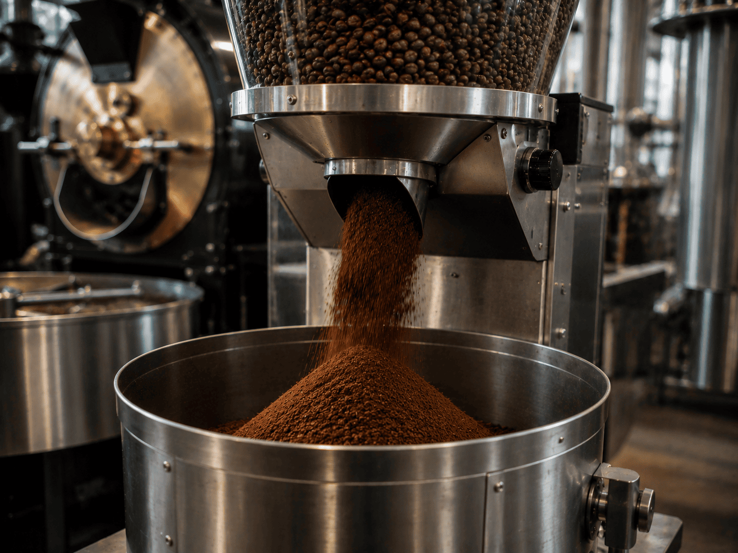 biji kopi jadi bubuk