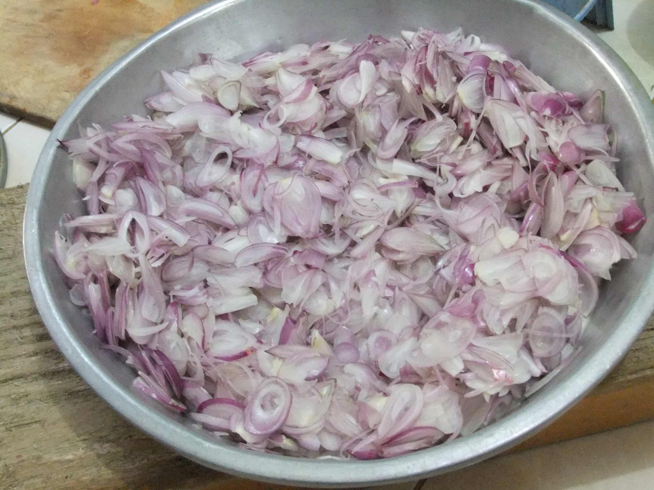 ketebalan irisan bawang ideal
