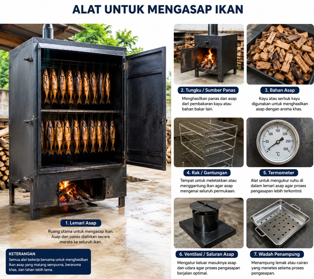 alat untuk mengasap ikan