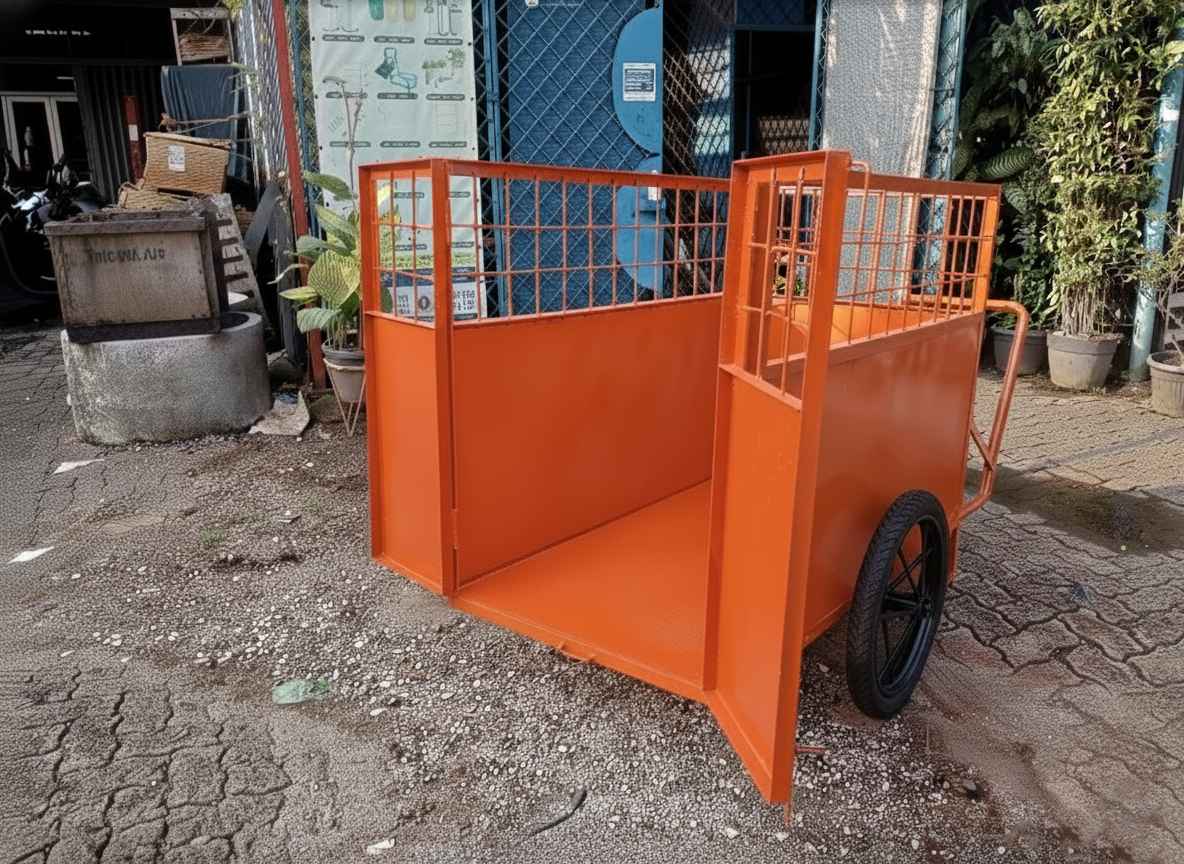 manfaat gerobak sampah dorong